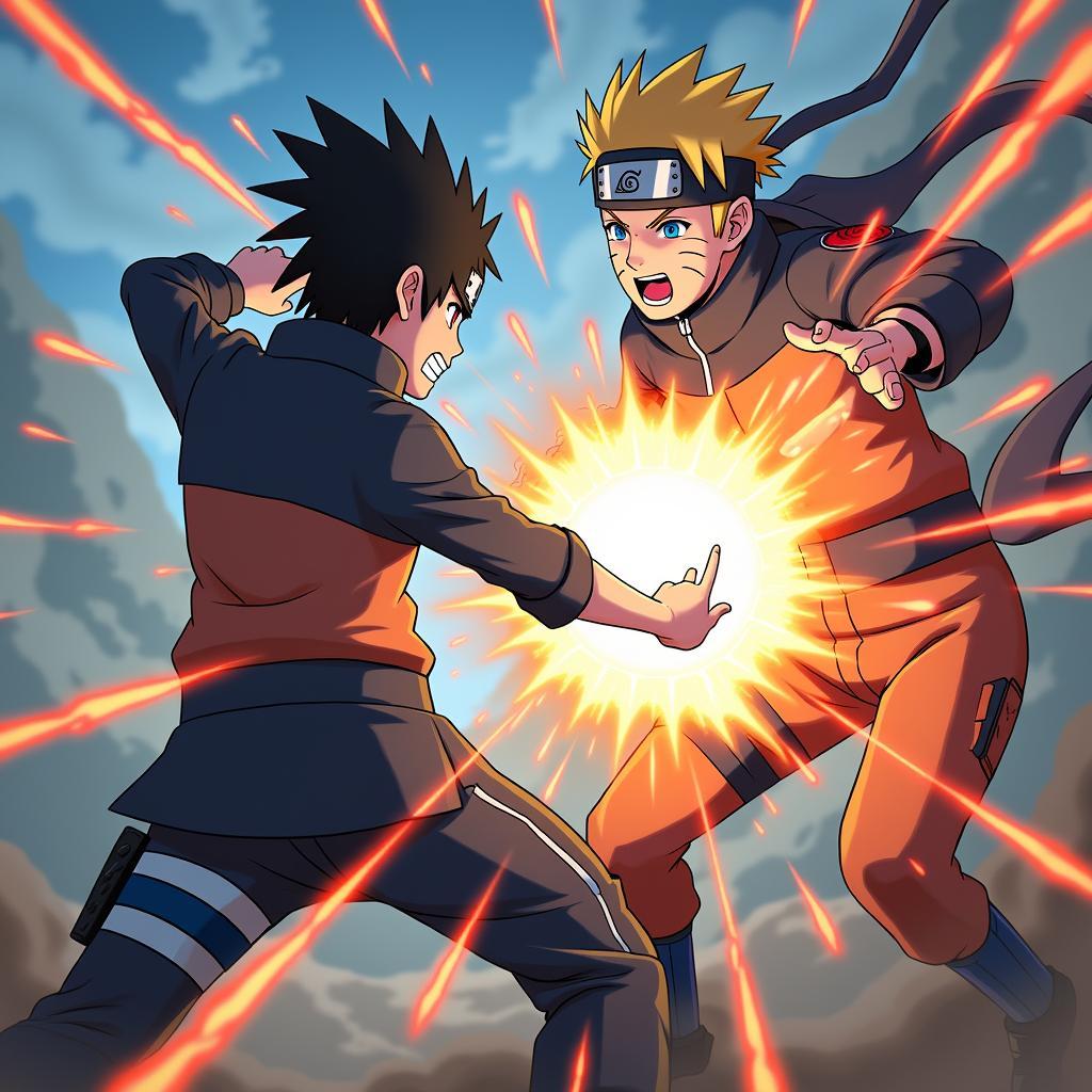 Trận chiến trong Game Vui Naruto 2.6