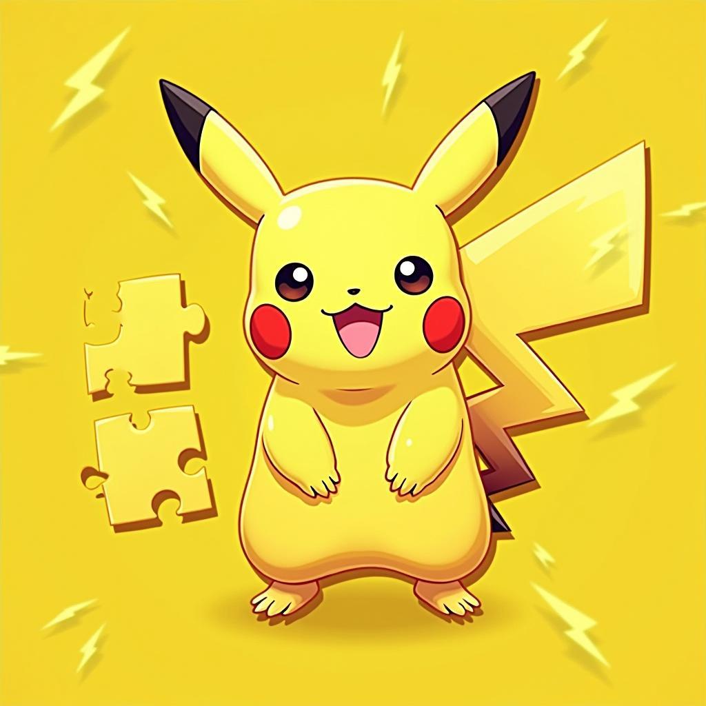 Game vui xếp hình Pokemon phiên bản Pikachu