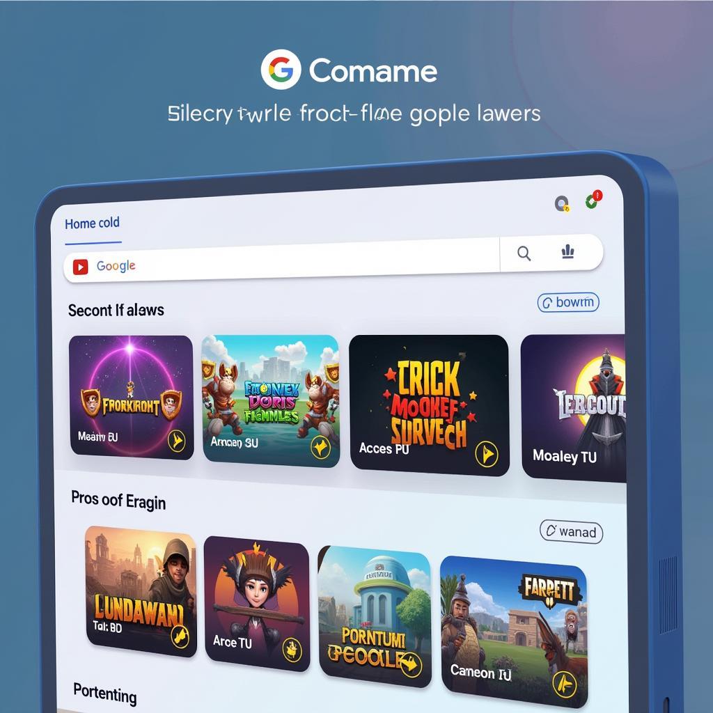 Giao diện Google Comame Vui