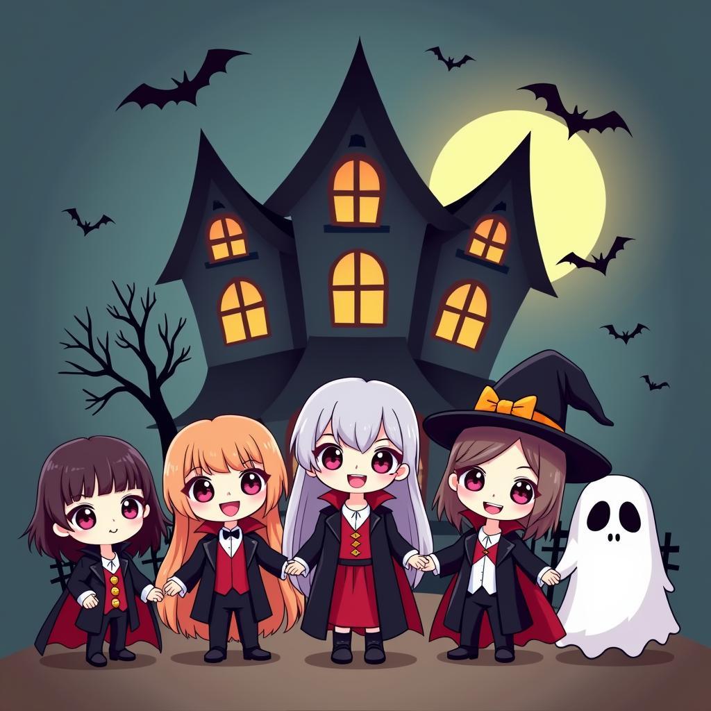 Hình ảnh chibi Halloween