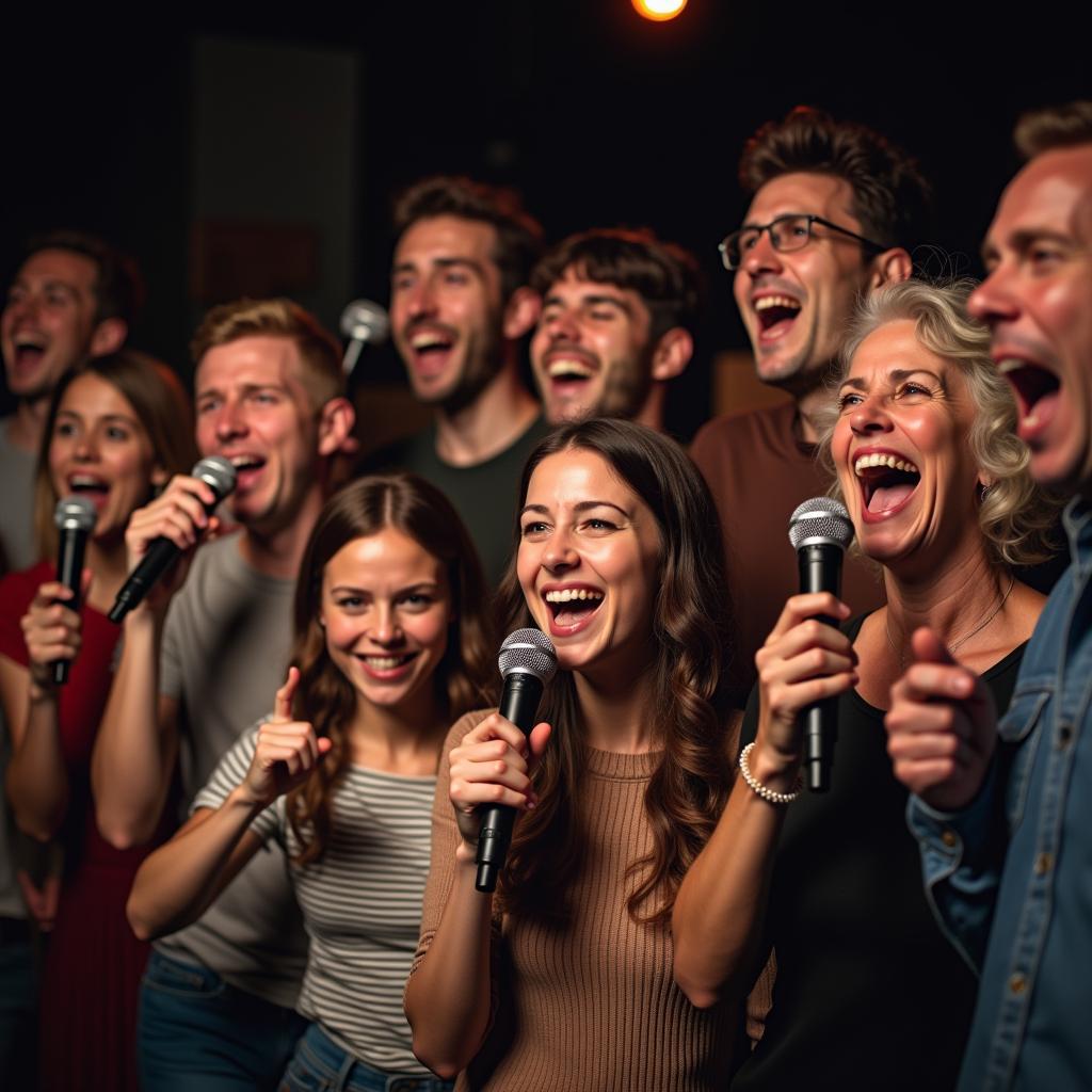 Karaoke giải trí cho mọi người