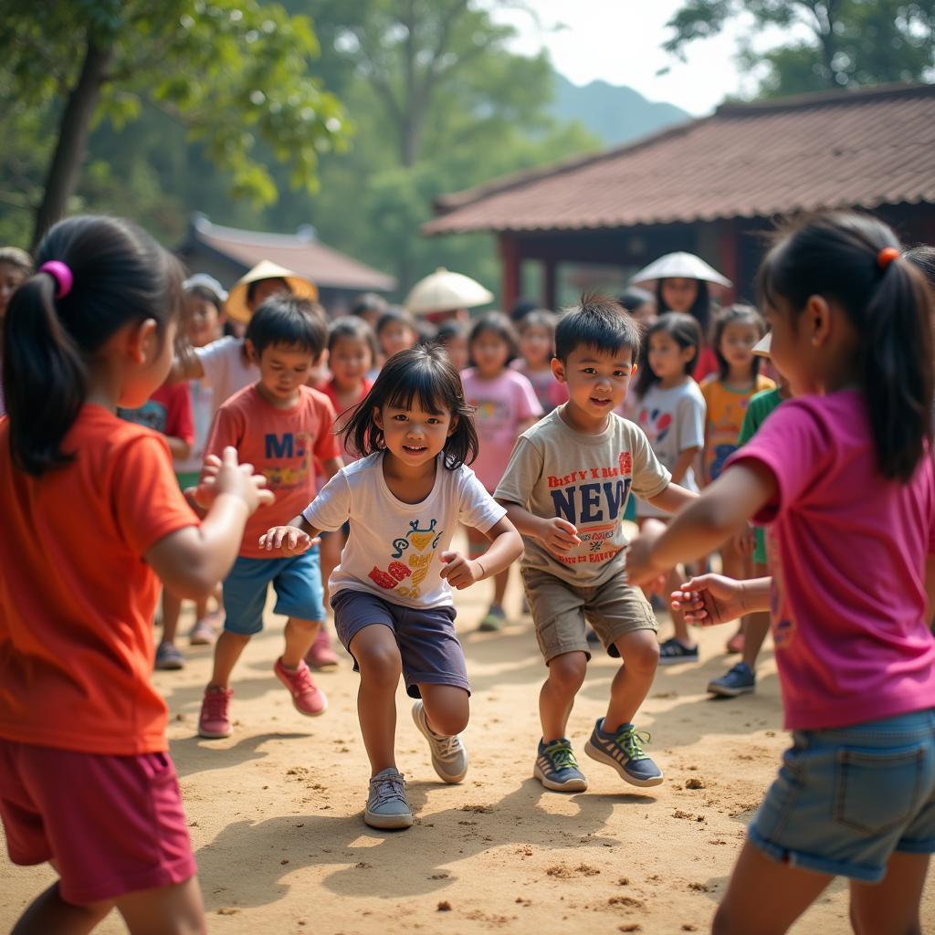 Kết hợp âm nhạc và trò chơi dân gian