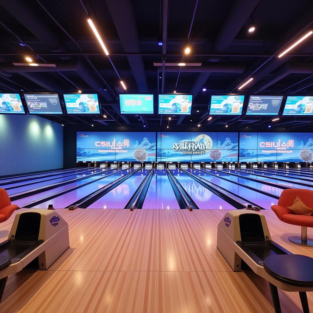 Sân bowling hiện đại tại Aeon Mall Hà Đông