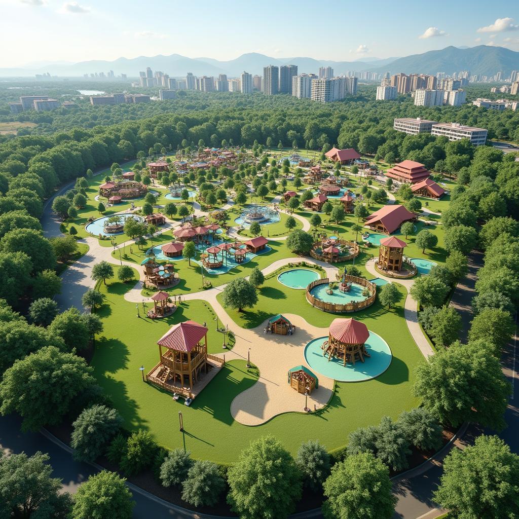 Tổng quan về các khu vui chơi tại Ecopark