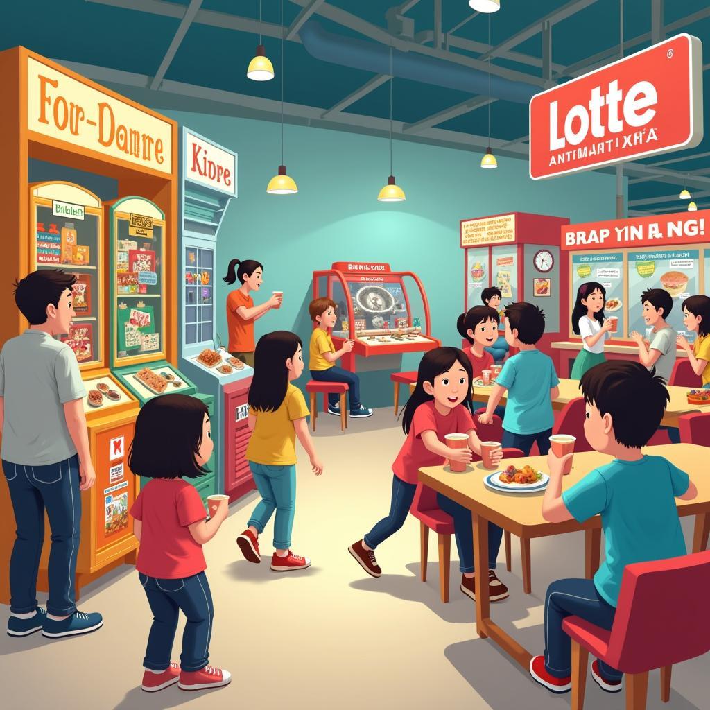 Khu vui chơi giải trí tại Lotte Mart dành cho mọi lứa tuổi