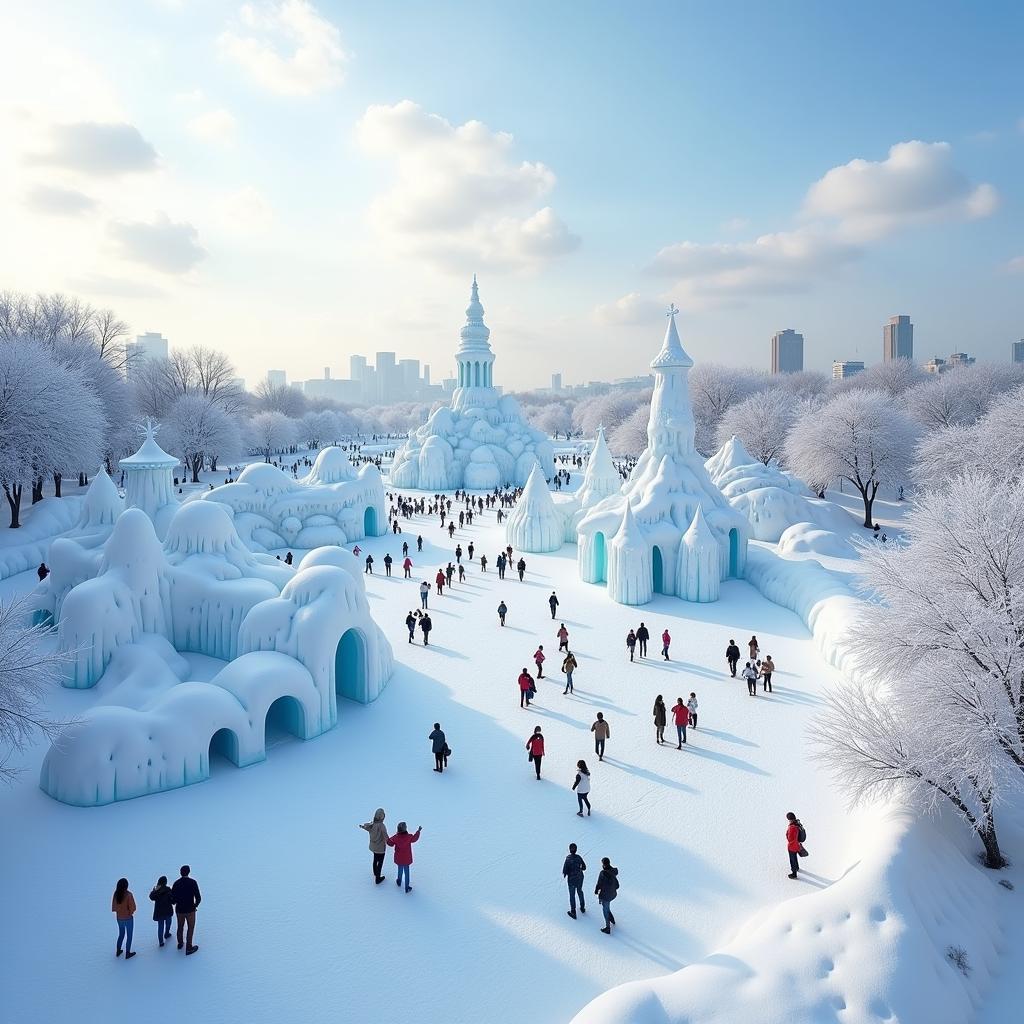 Toàn cảnh Khu vui chơi Snow Town Saigon