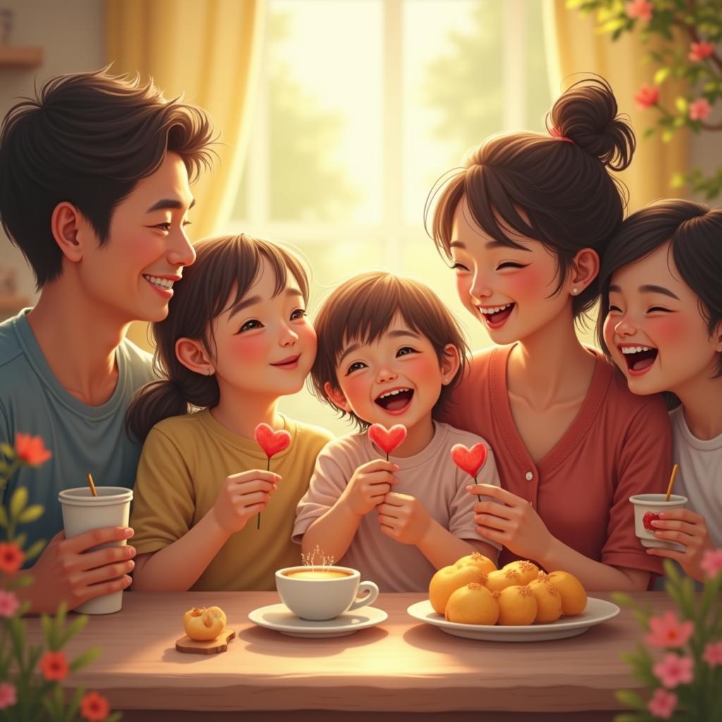 Ký ức vui vẻ Mãi Phương gia đình