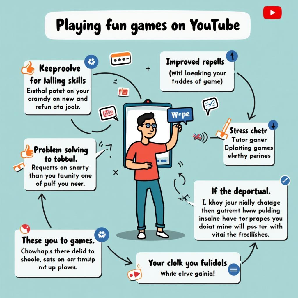 Hình ảnh minh họa lợi ích của việc chơi game vui trên Youtube