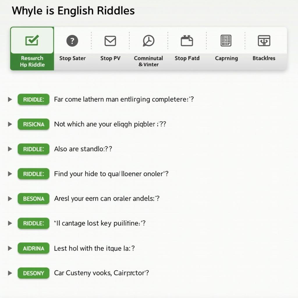 Online resources for English riddles