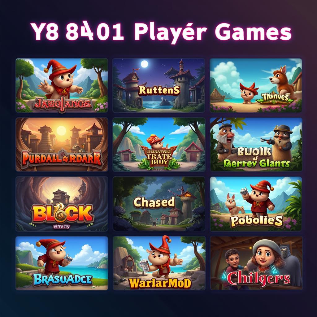 Hình ảnh minh họa các tựa game y8 1 người phổ biến