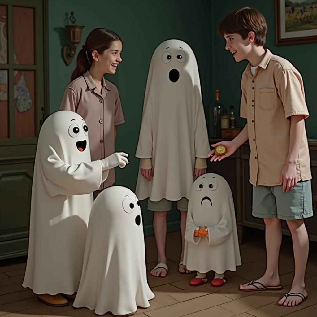 Cảnh kinh điển trong phim ma vui vẻ Happy Ghost