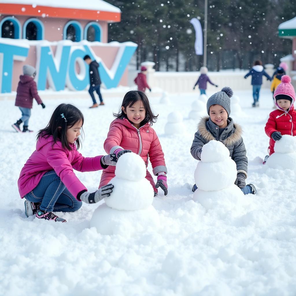 Khu vui chơi trẻ em tại Snow Town Saigon