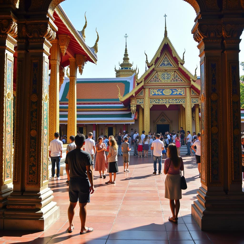 Tham quan chùa Wat Chalong ở Phuket, Thái Lan