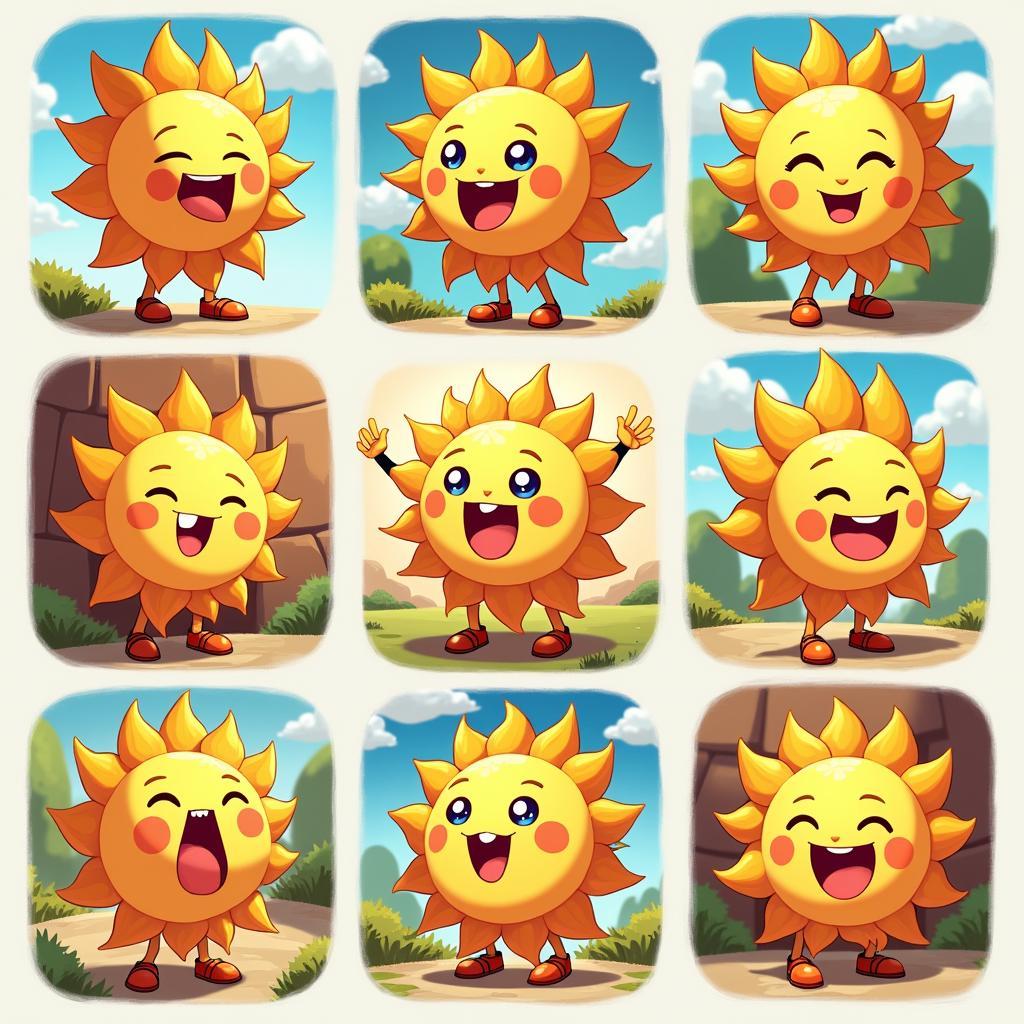 Tìm kiếm niềm vui với ông mặt trời vui tính trong thế giới game