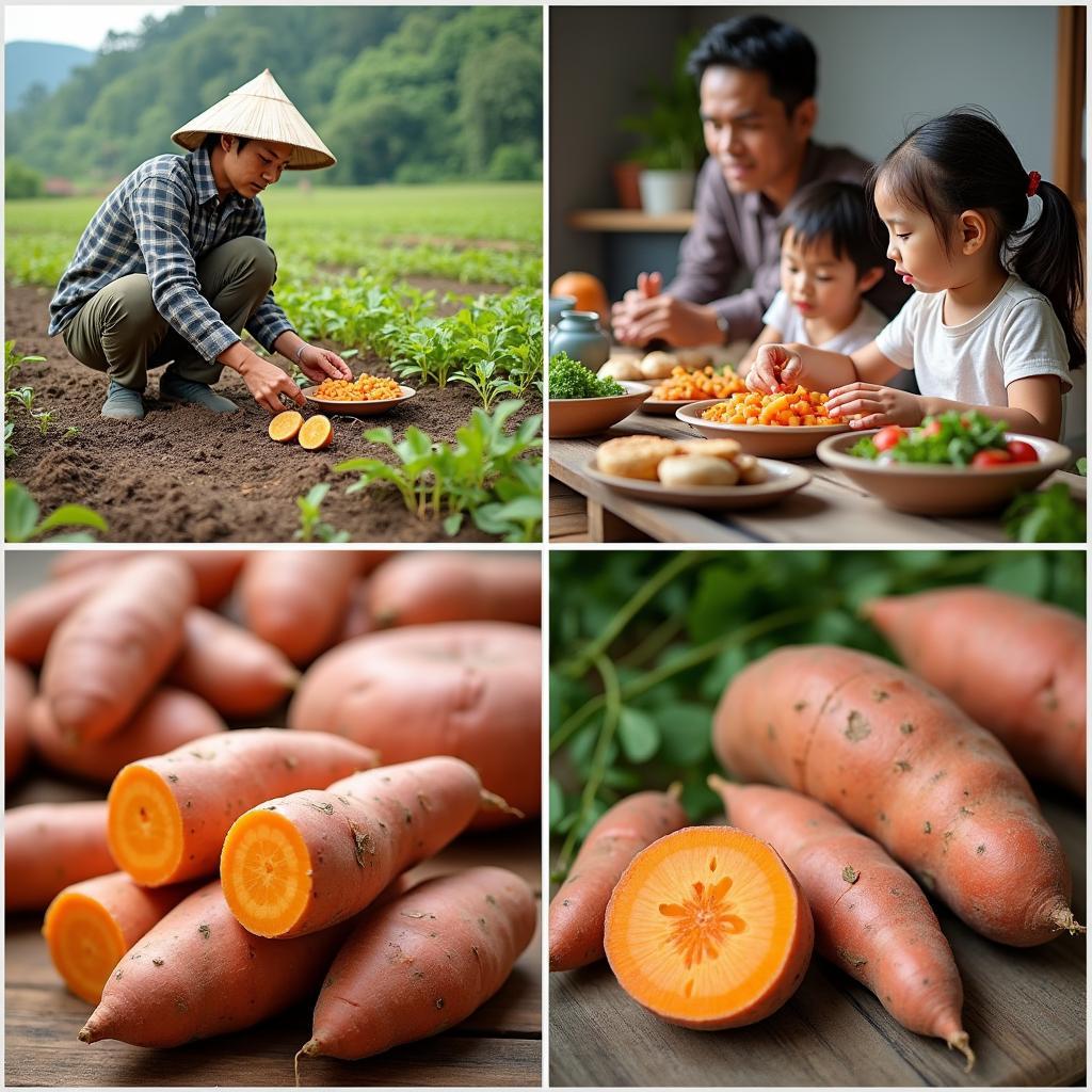 Ý nghĩa khoai lang trong văn hóa Việt