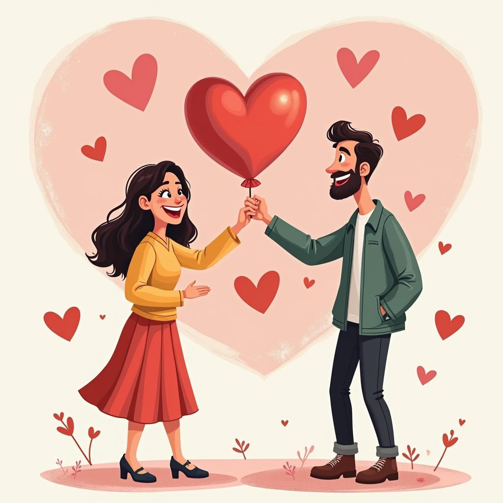 Ảnh vui ngày Valentine cặp đôi hài hước