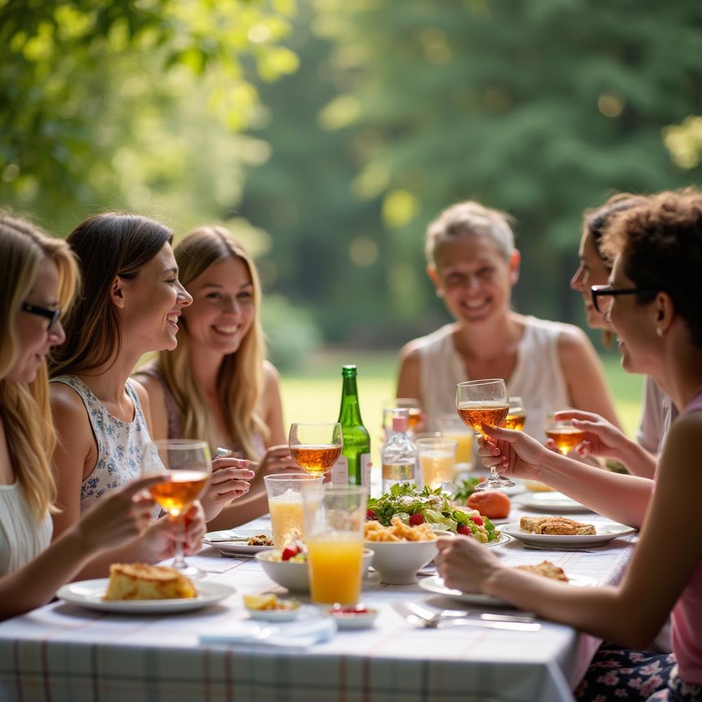 Bữa trưa picnic vui vẻ ngày 19/8