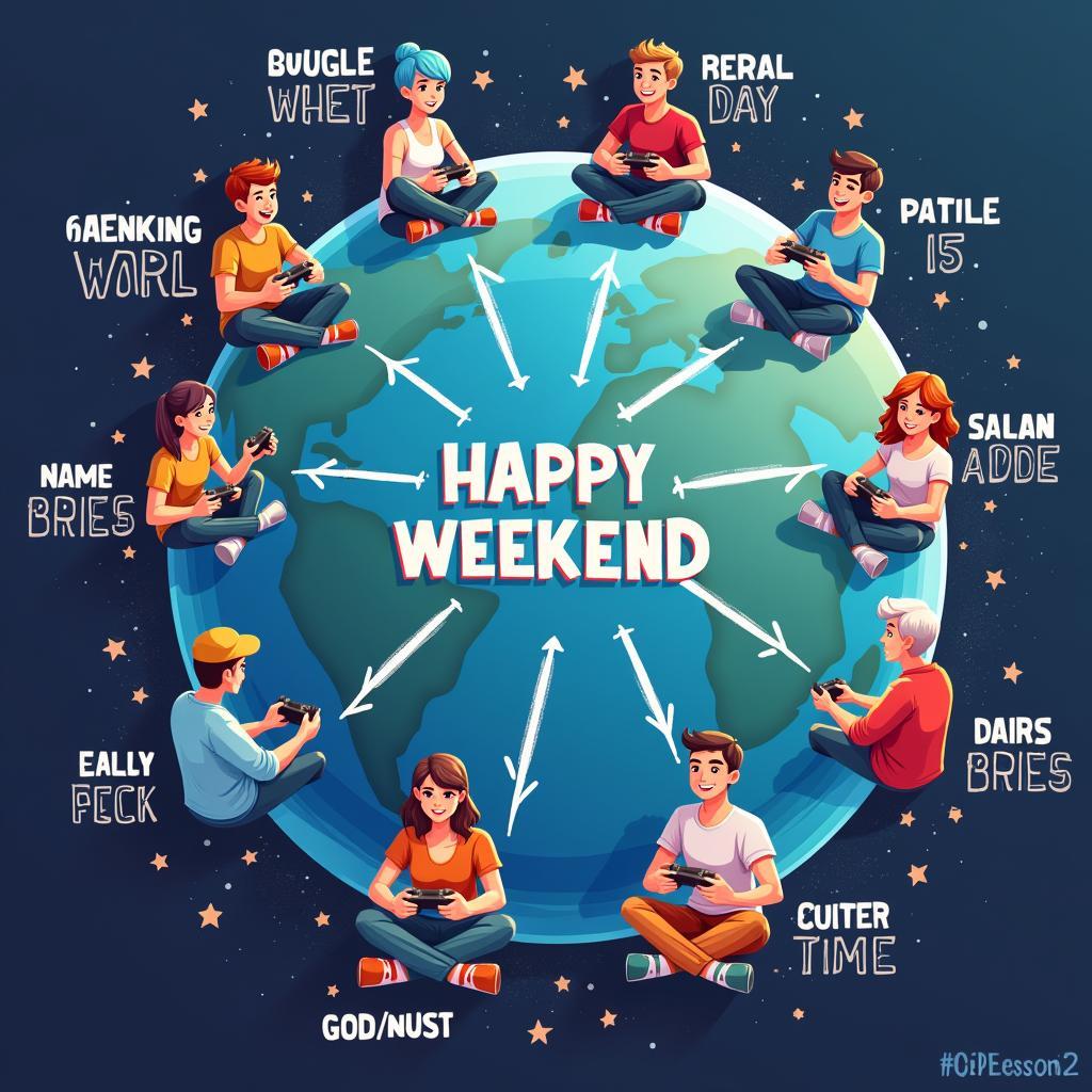 Wishing a Happy Weekend in English for Gamers