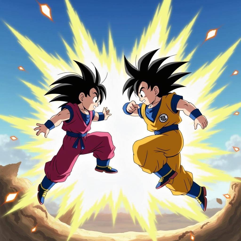 Dragon Ball 2.9 vui game: Cảnh chiến đấu