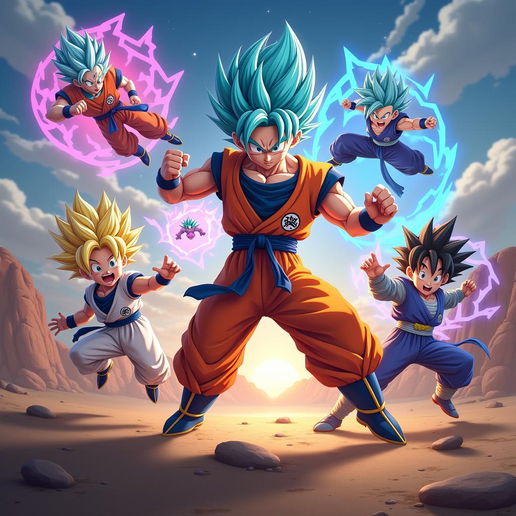 Đồ họa tuyệt đỉnh trong Dragon Ball Vui Game 3.0