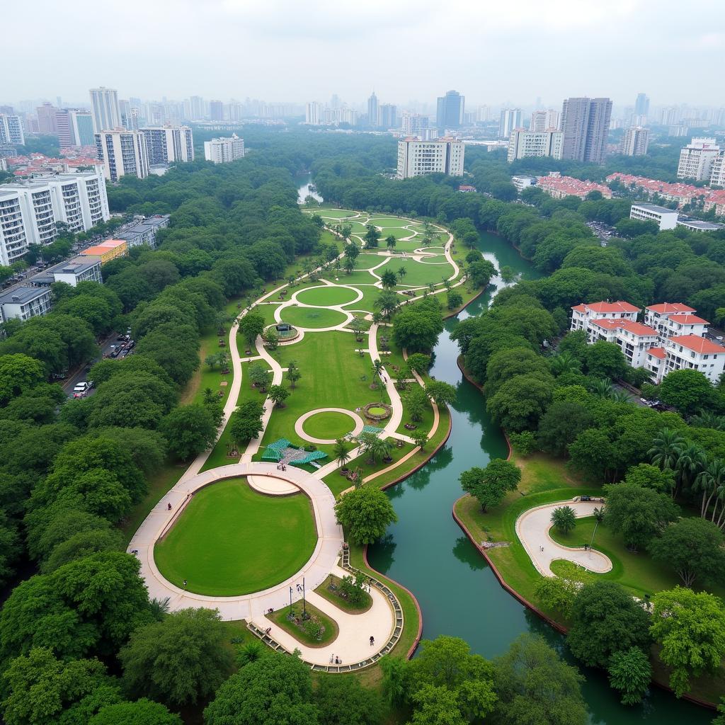 Ecopark Hà Nội xanh mát