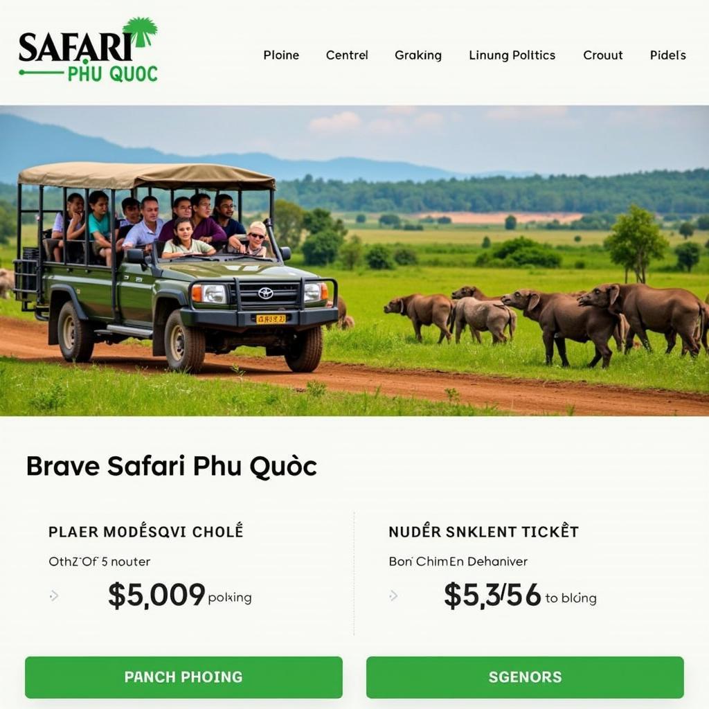 Giá vé Safari Phú Quốc