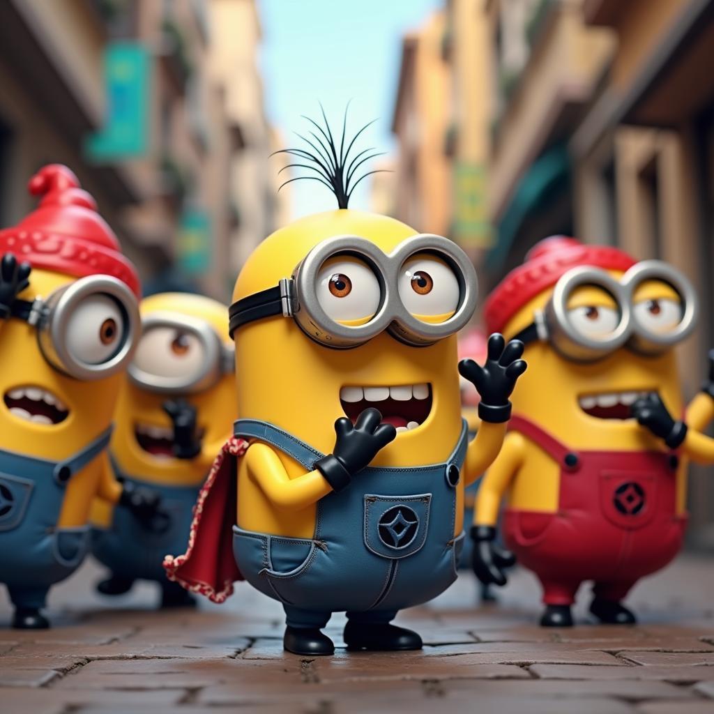 Minion nhảy theo nhạc