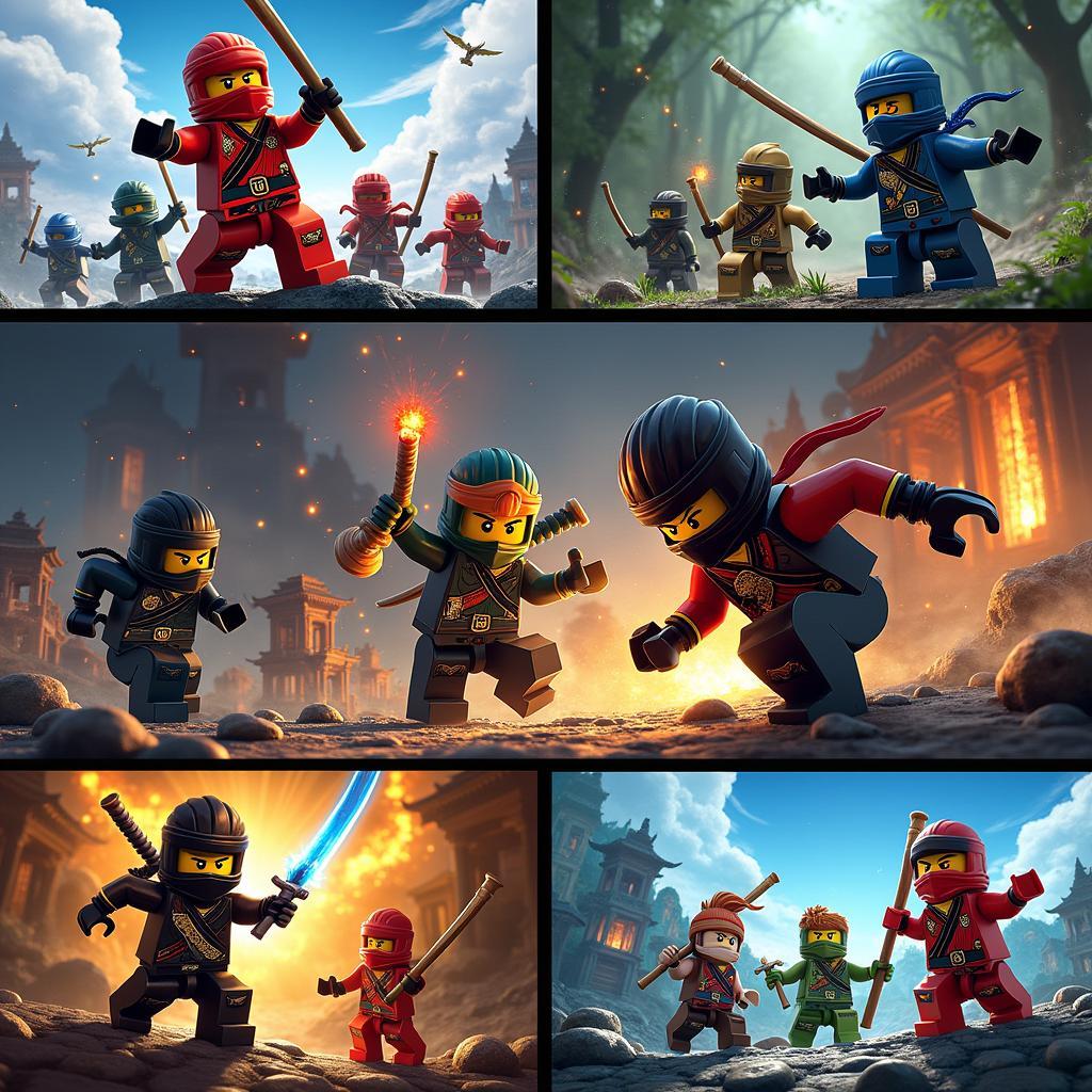 Các thể loại game Ninjago đa dạng