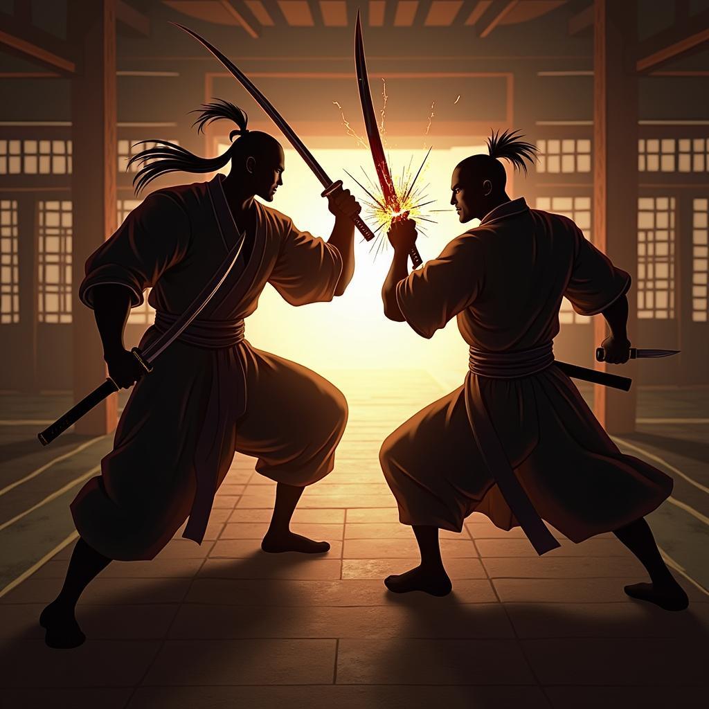 Trận chiến hấp dẫn trong Shadow Fight 2