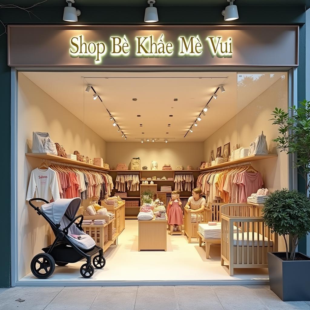 Cửa hàng Shop Bé Khỏe Mẹ Vui Nha Trang với đầy đủ các sản phẩm dành cho mẹ và bé