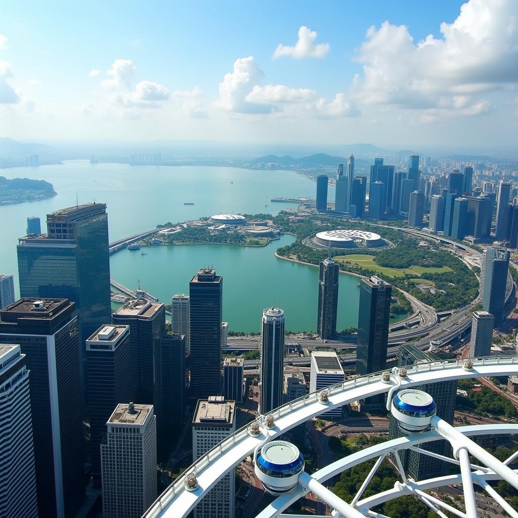 Singapore Flyer: Toàn cảnh thành phố