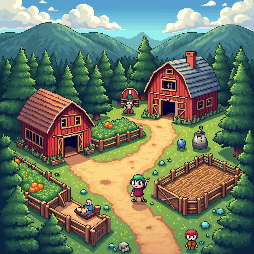 Stardew Valley với đồ họa pixel art cổ điển