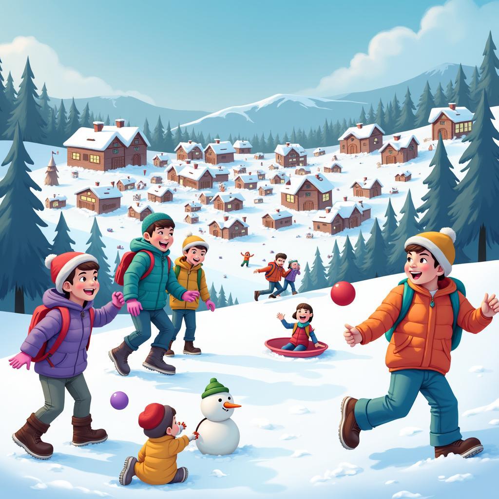 Trải nghiệm tuyệt vời tại Snow Town