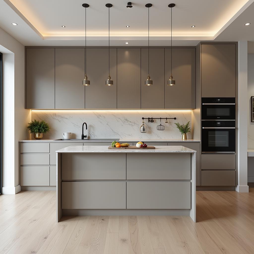 Thiết kế nội thất phòng bếp nhà vui furniture